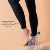Gerippte, multifunktionelle Leggings Lava schwarz