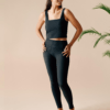 Set: Leggings + Top, multifunktionell und gerippt - Thumbnail Image 5
