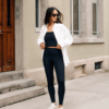 Set: Leggings + Top, multifunktionell und gerippt - Thumbnail Image 9